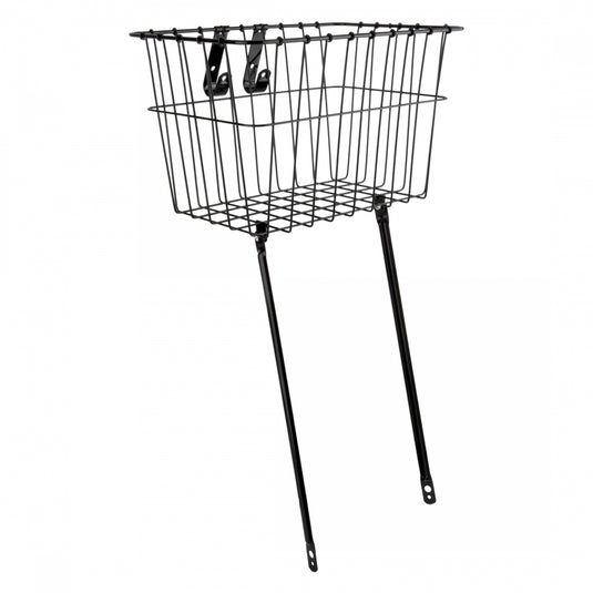 Wald-Products-135-Front-Basket-Basket-Black-Steel-BSKT0260PO1-Bicycle-Baskets