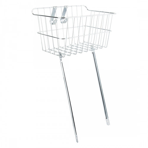 Wald-Products-151-Front-Basket-Basket-Silver-Steel-BSKT0280-Bicycle-Baskets