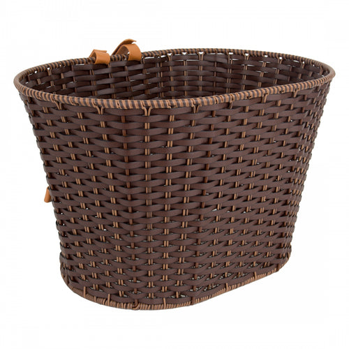 Sunlite-Deluxe-Rattan-Basket-Basket-Brown-Rattan-BSKT0290-Bicycle-Baskets