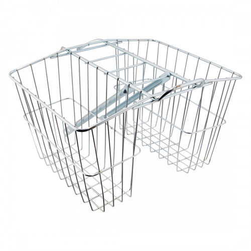 Wald-Products-Rear-Twin-Carrier-Basket-Silver-Steel-BSKT0288-Bicycle-Baskets