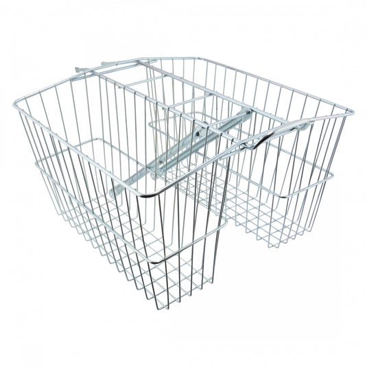 Wald-Products-Rear-Twin-Carrier-Basket-Silver-Steel-BSKT0291PO1-Bicycle-Baskets