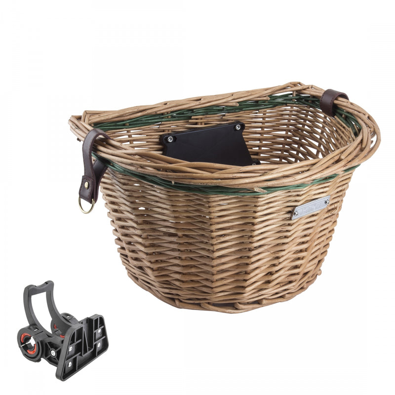 Load image into Gallery viewer, Sunlite-Wicker-Classic-QR-Basket-Green-Wicker_BSKT0302
