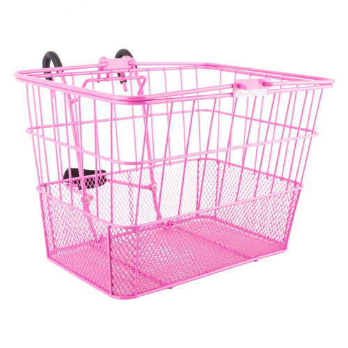 Sunlite-Standard-Mesh-Bottom-Lift-Off-Basket-Pink-Steel-BSKT0314-Bicycle-Baskets