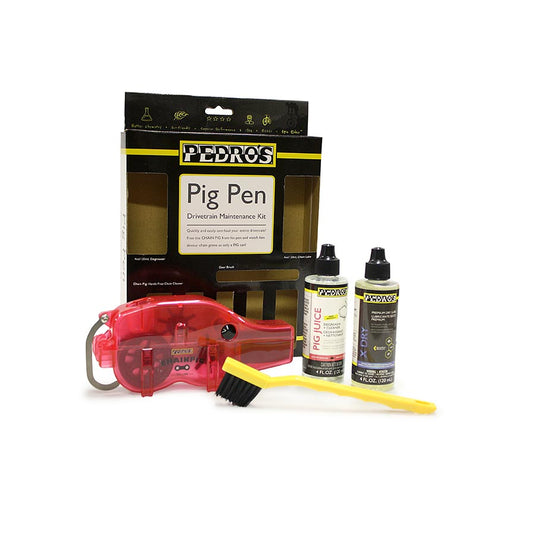 Pedro's Pig Pen II Drivetrain Maintenance Kit with Gear Brush Degreaser Lube