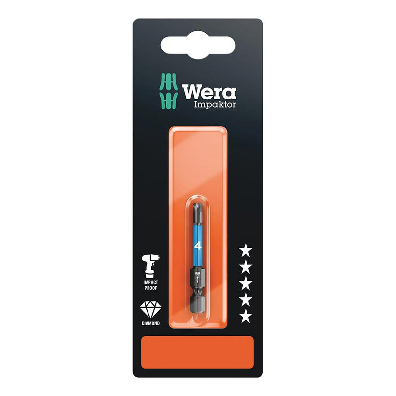 Load image into Gallery viewer, Wera 840/4 IMP DC Impaktor bits SB, Hex-Plus 4.0 x 50mm
