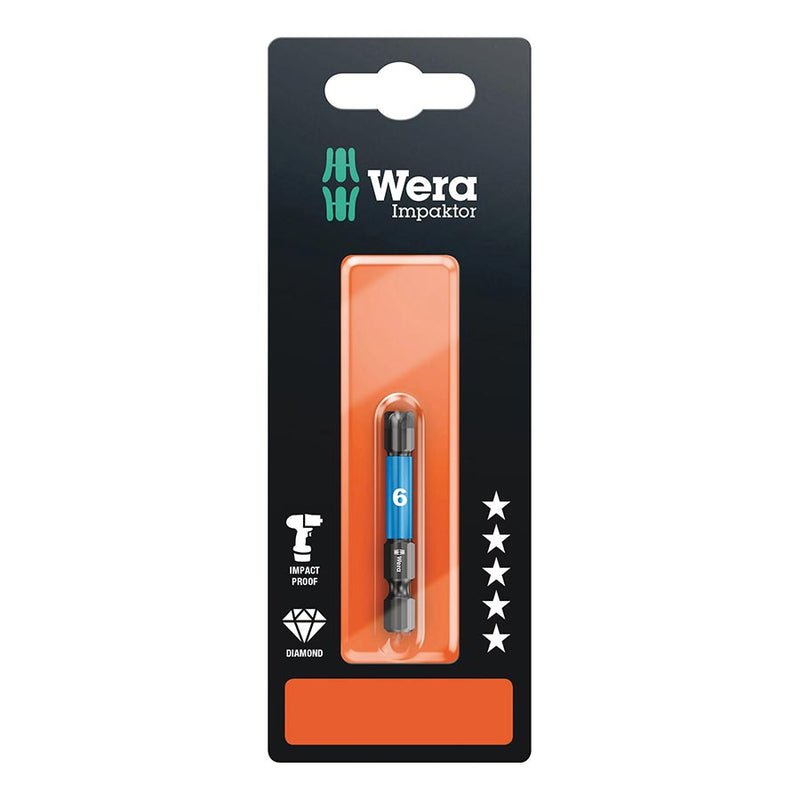 Load image into Gallery viewer, Wera 840/4 IMP DC Impaktor bits SB, Hex-Plus 6.0 x 50mm
