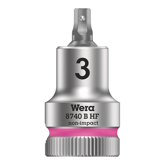 Wera 8740B HF Zyklop 3/8'' Drive, Hex 3.0 x 35mm with HF