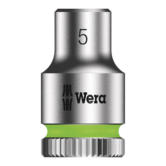 Wera 8790 HMA Zyklop 1/4" - Socket, 5mm Knurling On The Rear End