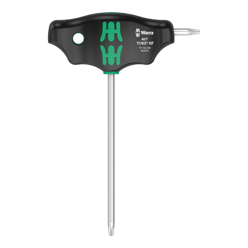 Load image into Gallery viewer, Wera 467 T-handle Torx Torx Wrench, Torx 15 x100mm With HF
