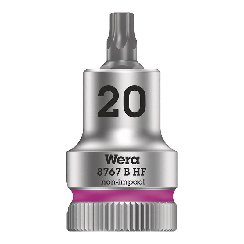 Load image into Gallery viewer, Wera Tool 8767 B HF Torx Zyklop 3/8" Drive Torx Bit Socket, T20
