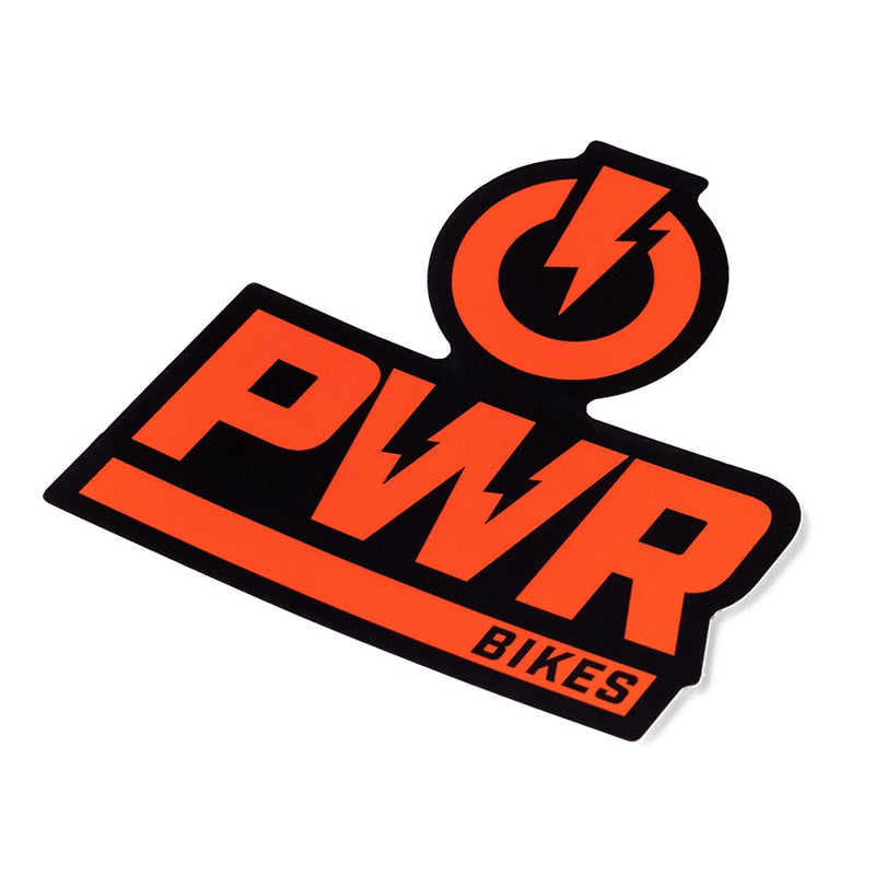 Load image into Gallery viewer, PWR Stacked Logo Sticker Black
