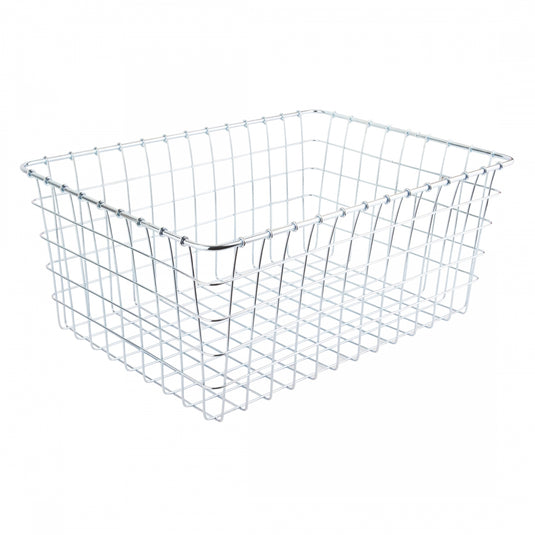 Wald-Products-No-Hardware-Basket-Basket-Silver-Steel-BSKT0335PO1-Bicycle-Baskets