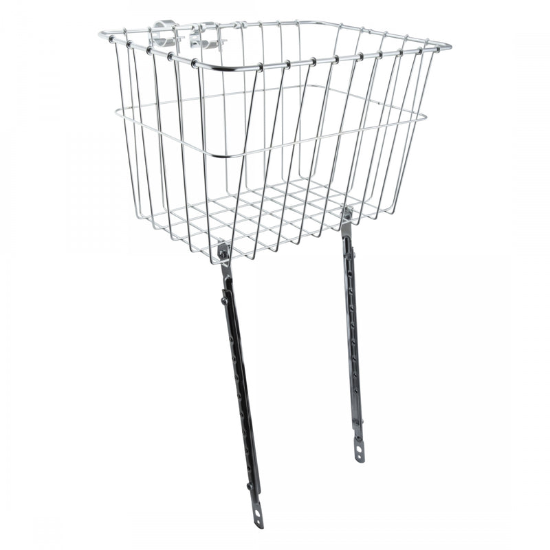 Load image into Gallery viewer, Wald-Grocery-Basket-Basket-Grey-Steel-BG5080-Bicycle-Baskets
