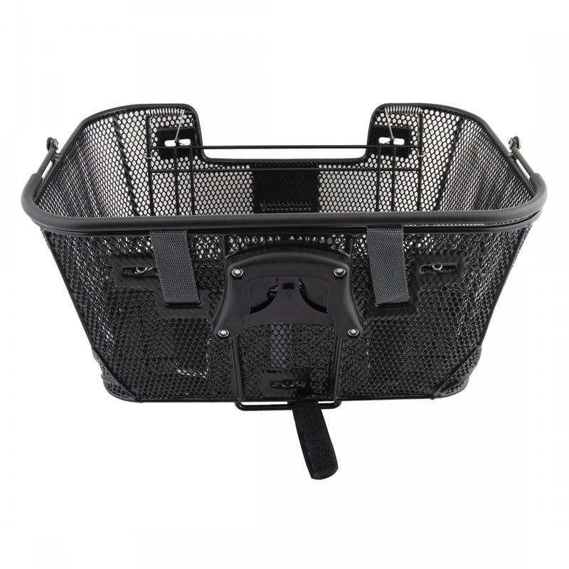 Load image into Gallery viewer, Axiom Pet Basket with Rear Rack and Handlebar Mounts Black Cage Bike Bicycle
