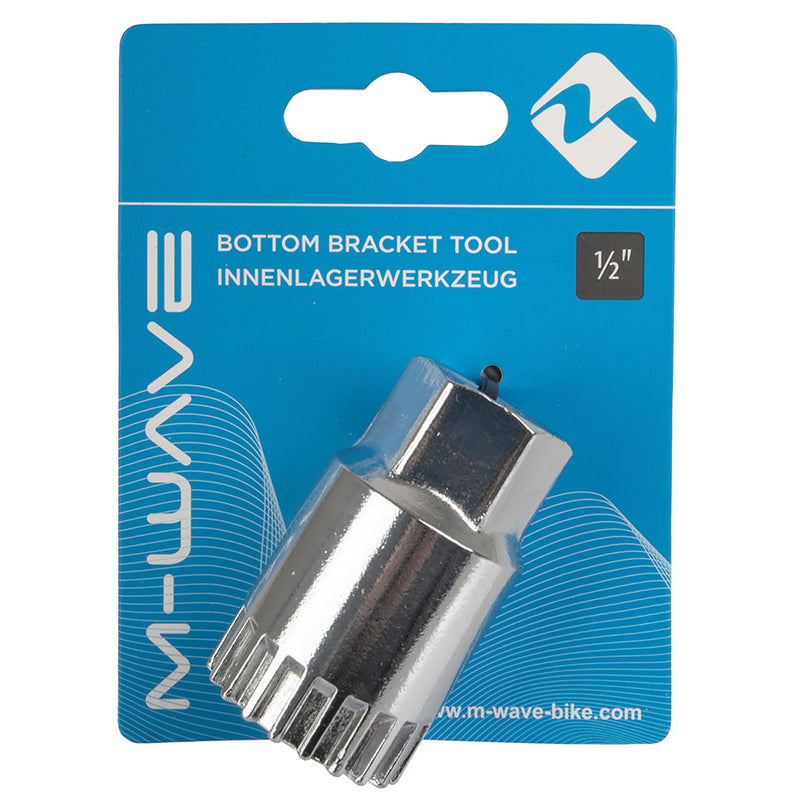 Load image into Gallery viewer, M-Wave BB Socket Tool Bottom Bracket Tool, Shimano / ISIS, 1/2'' Drive or 24mm wrench
