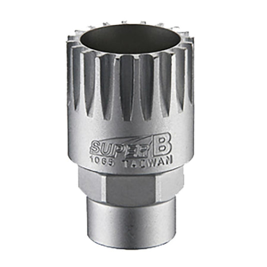 Super-B TB-1065 Bottom Bracket Tool, For 1/2'' Drive or use with 24mm wrench, ISIS