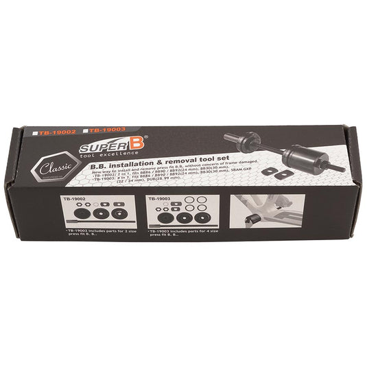 Super-B TB-19003B Bottom Bracket Tool, for BB 86/90/92 (24 mm), BB30 (30 mm), Sram GXP (22/24 mm), DUB (28,99 mm)