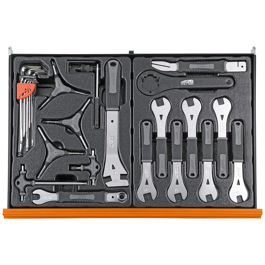Super-B TBA-9000 Pro Bicycle Repair Tool Set with Multi-Component