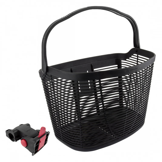 Sunlite-HD-Plastic-Basket-QR-Basket-Black-Plastic-BSKT0348-Bicycle-Baskets