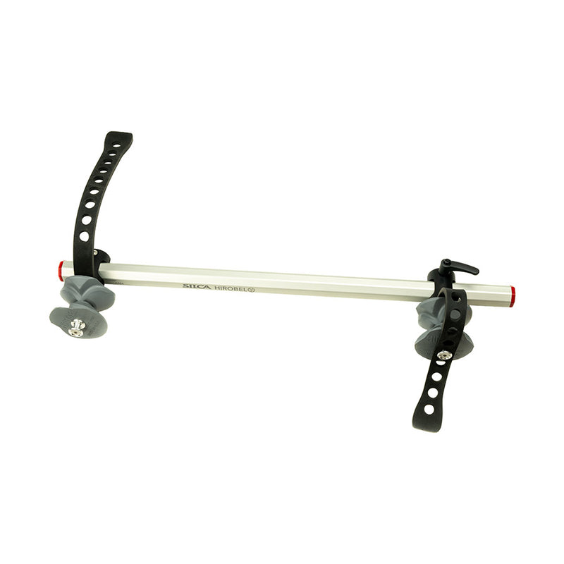 Load image into Gallery viewer, Silca Hirobel Frame Clamp Holds your carbon fiber or aero frame in soft cradles so you don't have to clamp it directly
