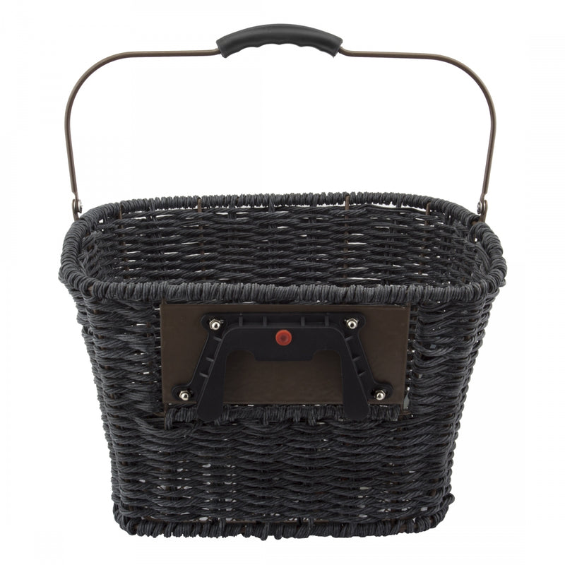 Load image into Gallery viewer, Sunlite Synthetic Wicker QR Basket Grey Wicker 13.5x10.25x10.25`
