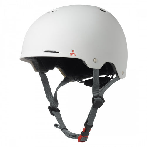 Triple-Eight-Gotham-Dual-Certified-X-Small-Small-18.9-to-21.3inch-(48-to-54-cm)-Half-Face-Fit-Dial-System-Grooved-Eps-Sweatsaver™-Fit-Pads-White-HLMT2600-Bicycle-Helmets