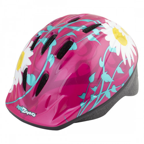 Kidzamo-Daisy-X-Small-Small-18-3-4-to-20-1-2inch-(48-to-52-cm)-Half-Face--Tri-Glide-Retention-System-Pink_HLMT2604