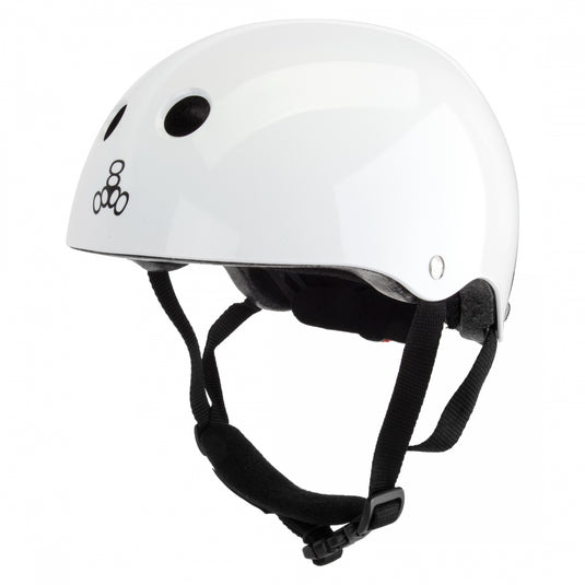 Triple-Eight-LiL-8-Helmet-X-Small-Small-46cm-–-53cm-Half-Face--Adjustable-Fitting--Pinch-Saver-Padded-Chin-Strap-White_HLMT2612
