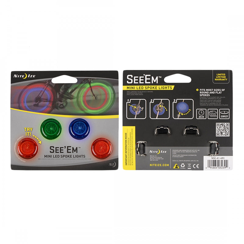 Load image into Gallery viewer, Nite Ize See `Em 4 pack 4 Pack Assorted
