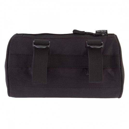 Sunlite Handlebar Roll Bag Black 8.6x4.7x4.7in Velcro Straps