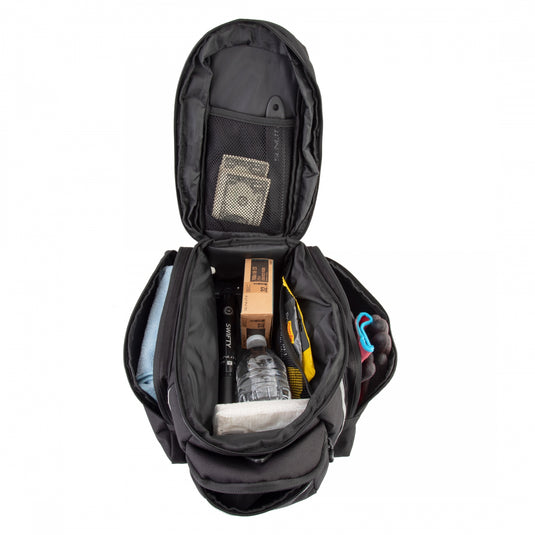 Sunlite RackPack Medium w/Pannier Bag Black 12.6x5.5x7.9in Velcro Straps