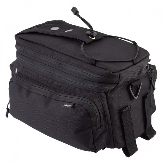 Sunlite RackPack Medium w/Side Pockets Bag Black 12.6x5.5x6.7in Velcro Straps