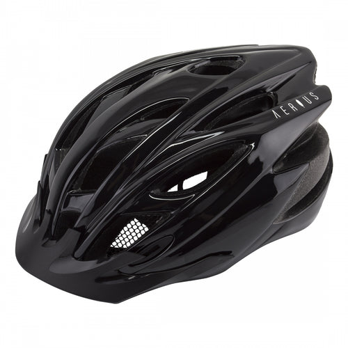 Aerius-Raven-Small-Medium-20-1-2-to-22-3-4inch-(52-to-58-cm)-Half-Face-Head-Lock-Retention-System-Detachable-Visor-Removable-Washable-Pad-System-Black-HLMT2669-Bicycle-Helmets