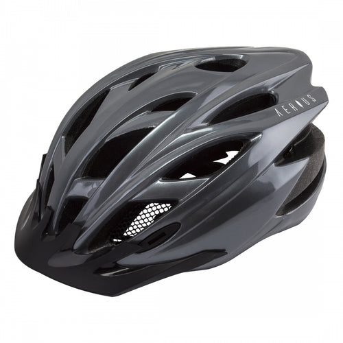 Aerius-Raven-Large-X-Large-22-3-4inch-to-24inch-(58-to-61-cm)-Half-Face-Head-Lock-Retention-System-Detachable-Visor-Removable-Washable-Pad-System-Grey-HLMT2674-Bicycle-Helmets