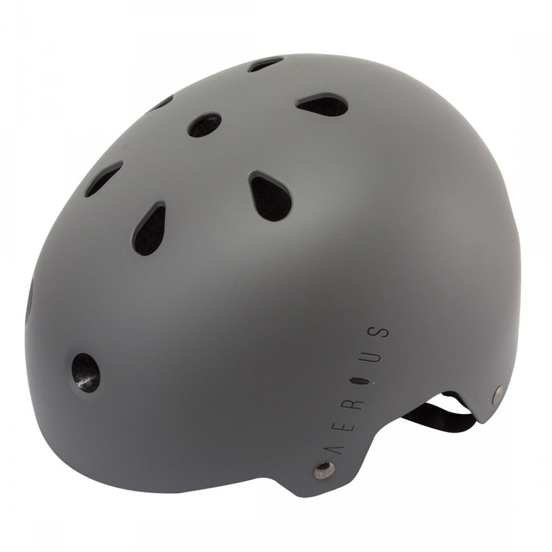 Load image into Gallery viewer, Aerius-Skid-Lid-Small-Medium-21-3-4inch-to-22-3-4inch-(55-to-58-cm)-Half-Face-Adjustable-Fitting-Removable-Washable-Pad-System-Grey-HLMT2683-Bicycle-Helmets
