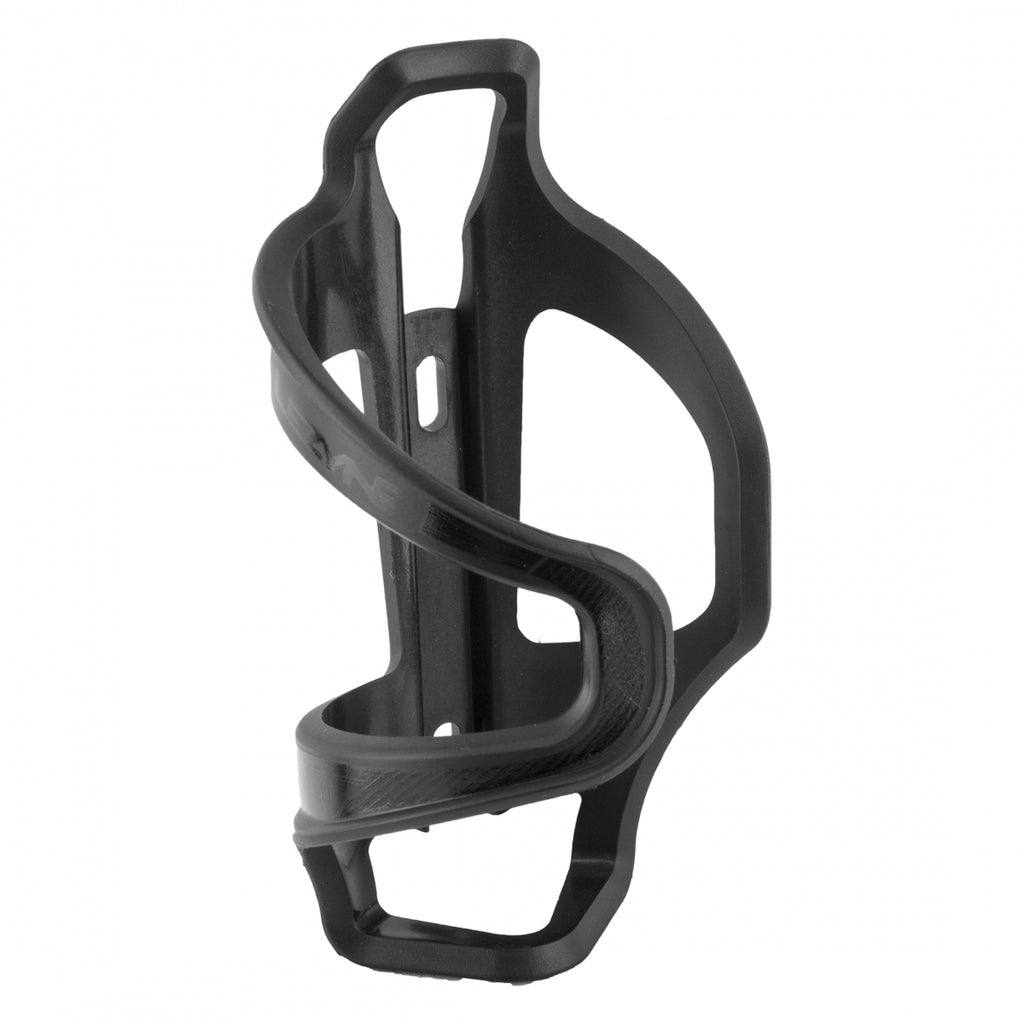 Lezyne Flow SL Water Bottle Cage - Right Side Entry, Enhanced Graphics, Black