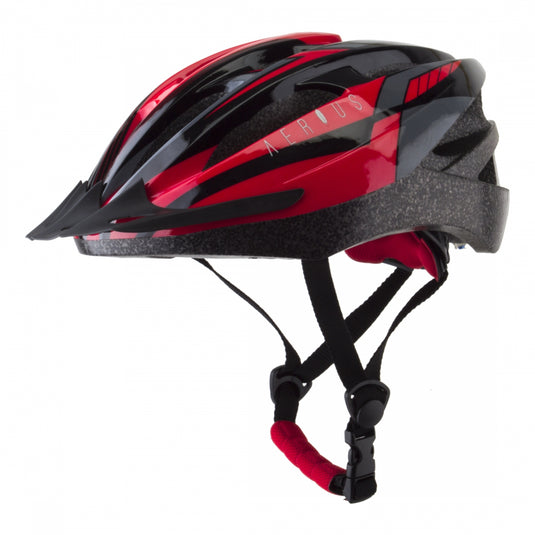 Aerius V19-Sport All-Purpose Helmet In-Mold Head Lock Fit Black/Red Medium/Large