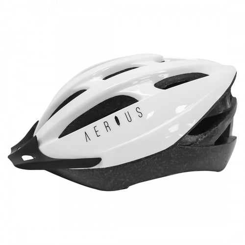 Aerius-V19-Sport-Small-Medium-21-1-4-to-22-3-4inch-(54-to-58-cm)-Half-Face-Head-Lock-Retention-System-Detachable-Visor-Removable-Washable-Pad-System-White-HLMT2700-Bicycle-Helmets