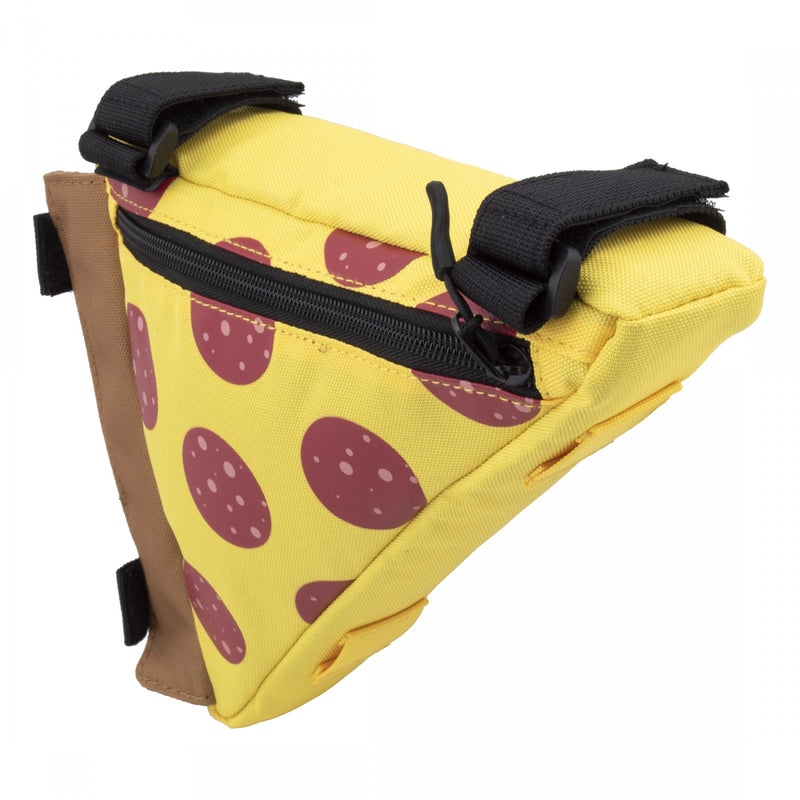 Load image into Gallery viewer, Snack! Pizza Frame Bag Pizza 10.8x1.92x7.48in Velcro Straps
