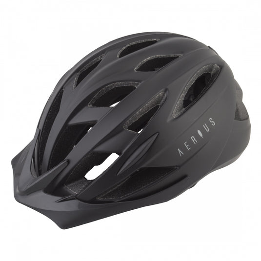 Aerius-Tyto-Small-Medium-21-1-4-to-22-3-4inch-(54-to-58-cm)-Half-Face-Adjustable-Fitting-Visor-Washable-Pad-System-Matte-Black-HLMT2712-Bicycle-Helmets