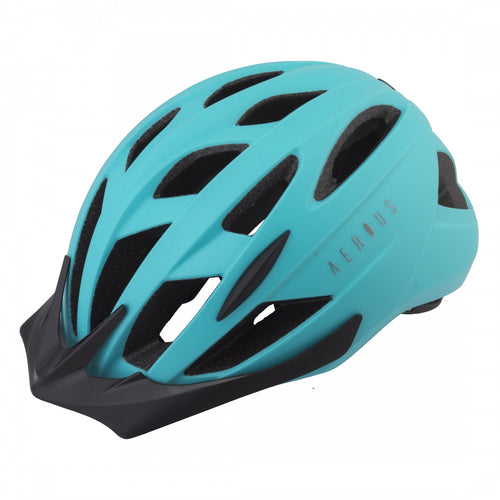 Aerius-Tyto-Large-X-Large-22-3-4-to-24inch-(58-to-61-cm)-Half-Face-Adjustable-Fitting-Visor-Washable-Pad-System-Matte-Teal-HLMT2715-Bicycle-Helmets