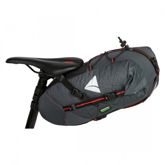 Axiom Seymour Oceanweave 13+ Seatpack Bag Black 18.1x 8.3x6.7â€? Velcro Straps