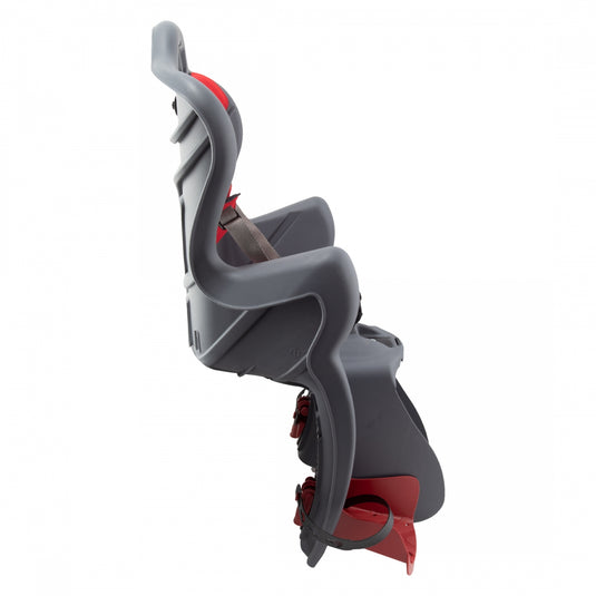 Bellelli B-One Rack Mounted Child Carrier Rear Rack Mount - Rack Not Included 26`/27.5`/700C Grey/Red