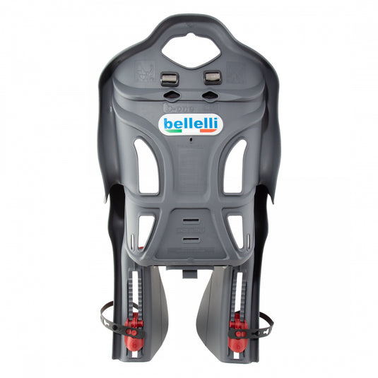 Bellelli B-One Rack Mounted Child Carrier Rear Rack Mount - Rack Not Included 26`/27.5`/700C Grey/Red