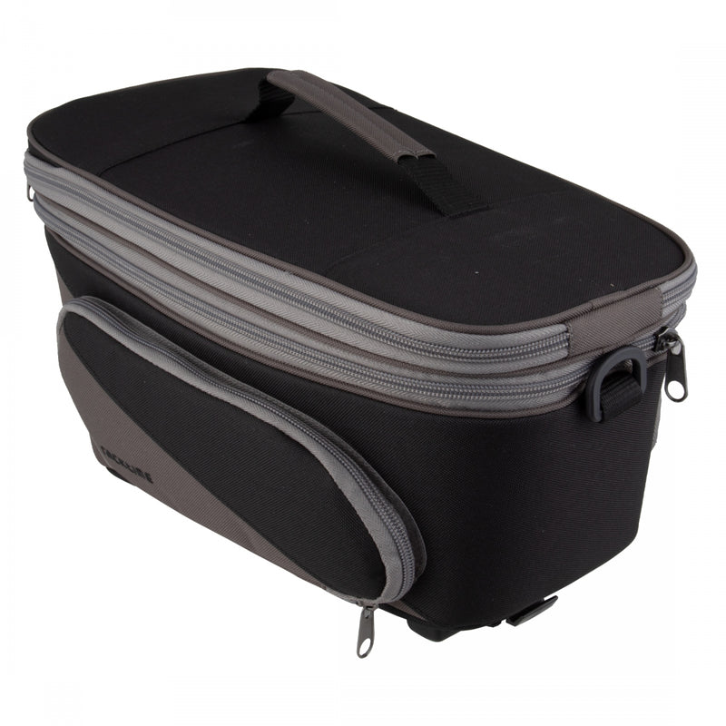 Load image into Gallery viewer, Racktime Talis Plus 2.0 Bag Black/Grey 15x9.8x10.2in SnapIt 2.0

