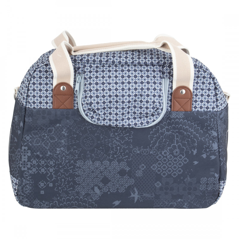 Load image into Gallery viewer, Basil Boheme CarryAll Pannier Bag Blue 18.6x6.7x12.2in Hook-On
