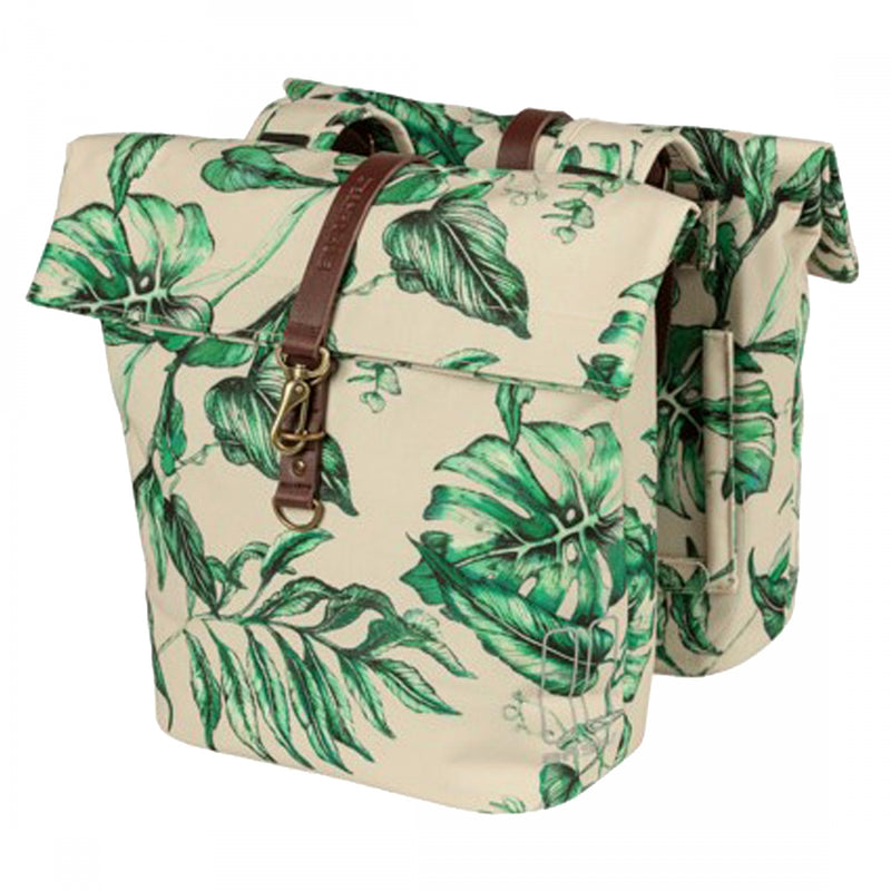 Load image into Gallery viewer, Basil-Ever-Green-Double-Pannier-Bag-Panniers-Water-Reistant-Reflective-Bands-_PANR0242
