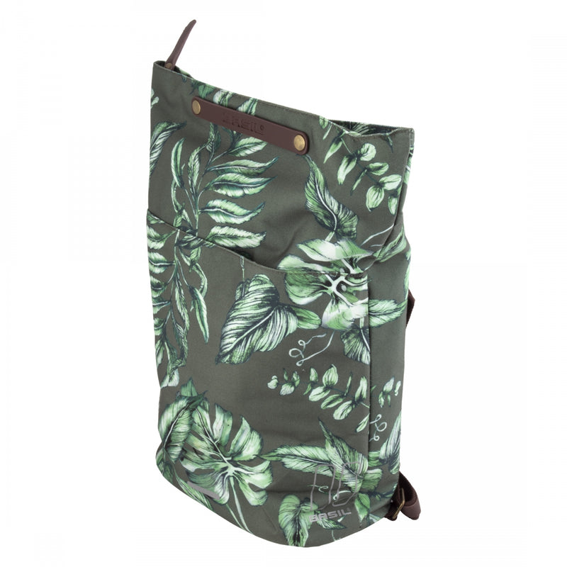 Load image into Gallery viewer, Pack of 2 Basil Ever-Green DayPack Pannier Bag Green 11x6.3x13.8` Hook-on
