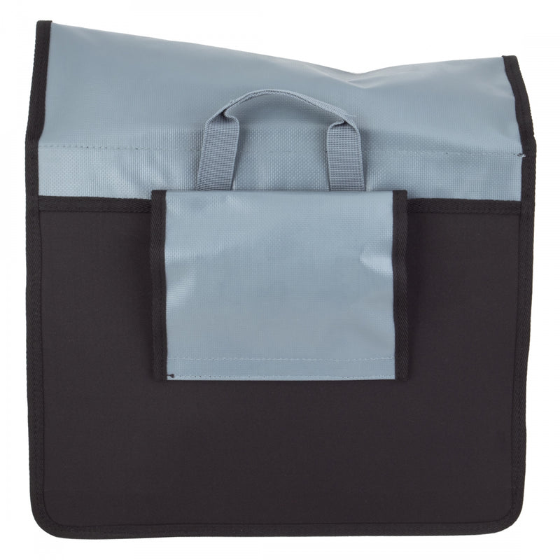 Load image into Gallery viewer, Basil Urban Load Messenger Pannier Bag Grey/Gold 15x4.3x17in Hook-On
