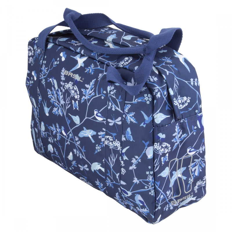 Load image into Gallery viewer, Basil Wanderlust CarryAll Pannier Bag Indigo Blue 15.4x5.1x11.8in Hook-On
